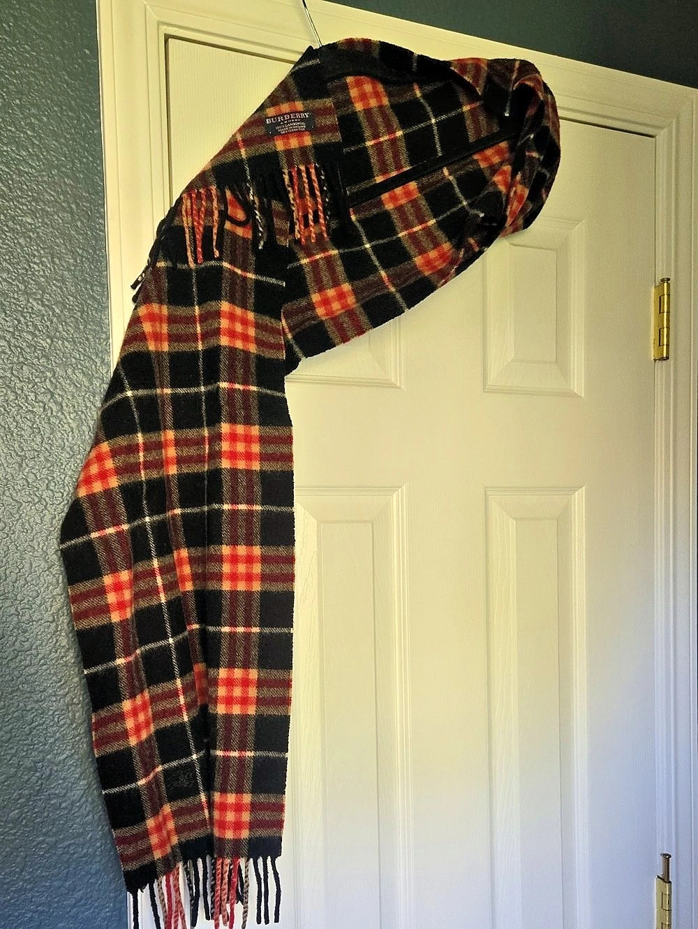 Burberrys (Now Burberry) Vintage Lambswool Check Scarf Plaid Lambswool